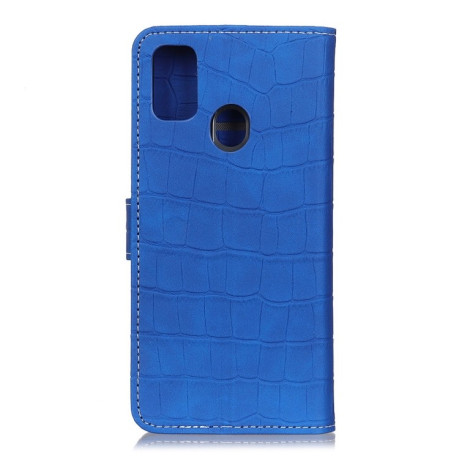 Чохол-книжка Magnetic Crocodile Texture на Samsung Galaxy M31 - синій