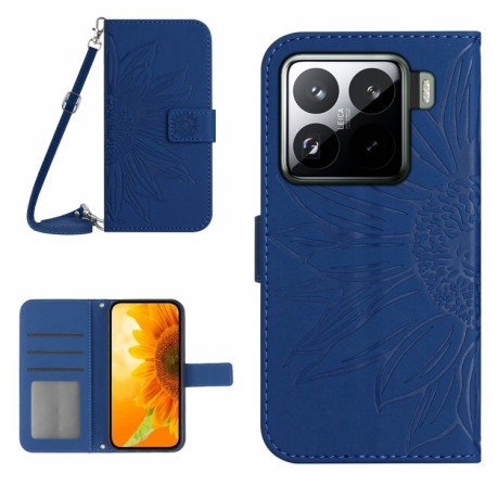 Чохол-книжка Skin Feel Sun Flower для Xiaomi 15 Pro - синій