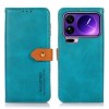 Чохол-книжка KHAZNEH Cowhide Texture на Xiaomi 17 Pro — синій