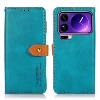 Чехол-книжка KHAZNEH Cowhide Texture на Xiaomi 17 Pro — синий