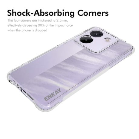 Силиконовый прозрачный чехол ENKAY Clear на Xiaomi Poco M7 Pro 5G