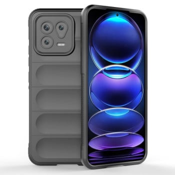 Силіконовий чохол Magic Flannel для Xiaomi 13 - темно-сірий