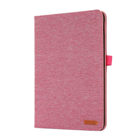 Чехол-книжка Fabric Leather для iPad 10.9 2022 - пурпурно-красный