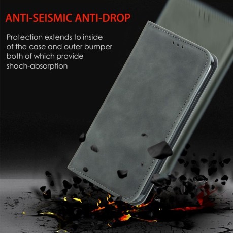 Чохол-книжка Retro Skin Feel Business Magnetic Samsung Galaxy A32 5G-сірий