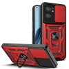 Противоударный чехол Camera Sliding для Reno7 5G Global/ Find X5 Lite/OnePlus Nord CE2 5G - красный