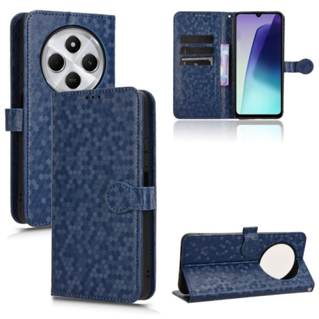 Чехол-книжка Honeycomb Dot для Xiaomi Redmi 14C 4G/Poco C75/Redmi A4 5G - синий