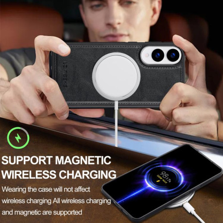 Чохол LC.IMEEKE Magsafe для Samsung Galaxy S25 Edge 5G - чорний
