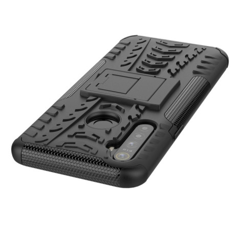 Противоударный чехол Tire Texture на Realme C3/Realme 5/6i/5i - черный