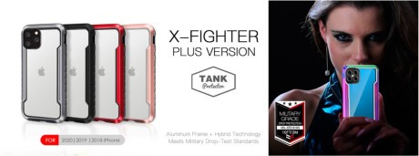 Противоударный чехол X-Fitted  X-FIGHTER  Plus Version для iPhone 12 / iPhone 12 Pro- gray
