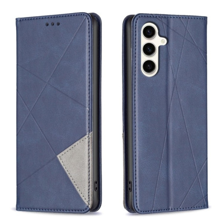 Чохол-книжка Rhombus Texture для Samsung Galaxy S23 FE 5G - синій