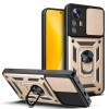 Противоударный чехол Camera Sliding для Xiaomi 12 Lite - золотой