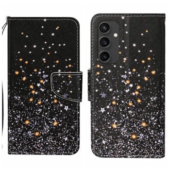 Чохол-книжка Colored Drawing Pattern для Samsung Galaxy S24 FE 5G - Pentagram