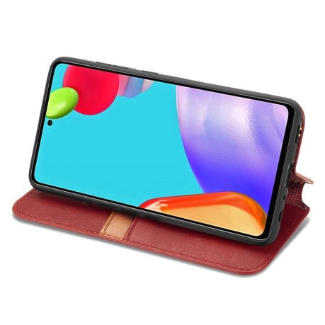 Чохол-книжка Cubic Grid Samsung Galaxy A52/A52s - червоний