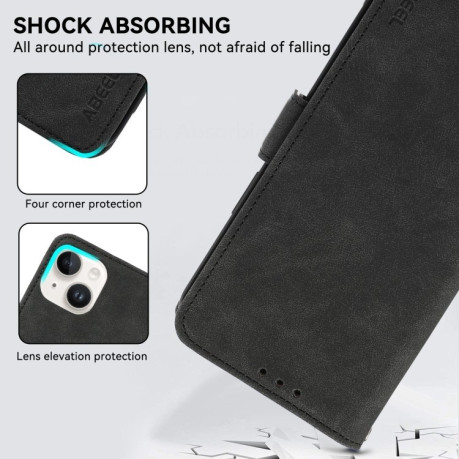 Чехол-книжка ABEEL Color Block Magnetic RFID Leather на Samsung Galaxy A56 5G - черный