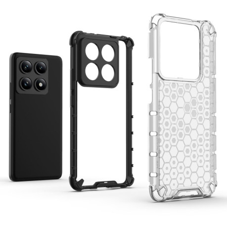 Противоударный чехол Honeycomb на Xiaomi 14T Pro 5G Global - белый