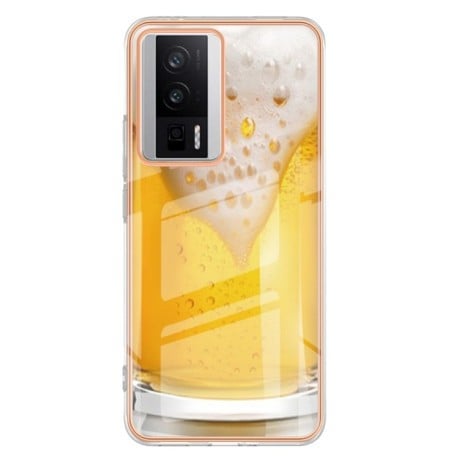 Протиударний чохол Electroplating IMD для Xiaomi Poco F5 Pro 5G / Redmi K60 - Beer