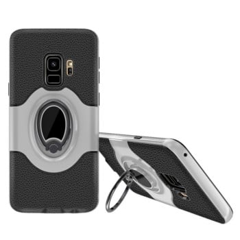Протиударний чохол Magnetic Rotatable Ring на Samsung Galaxy S9/G960 - сріблястий