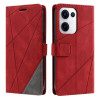Чехол-книжка Skin Feel Splicing для OPPO Reno13 5G - красный