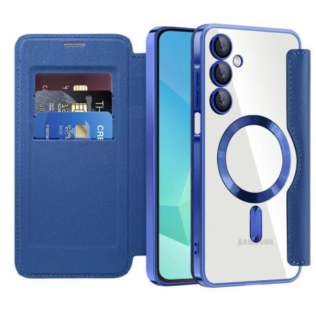 Чохол-книжка Shield MagSafe RFID Anti-theft Leather для Samsung Galaxy A16 5G - синій