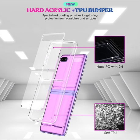 Протиударний чохол Acrylic Samsung Galaxy Z Flip - прозорий
