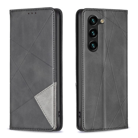 Чехол-книжка Rhombus Texture для Samsung Galaxy S25+ 5G - черный