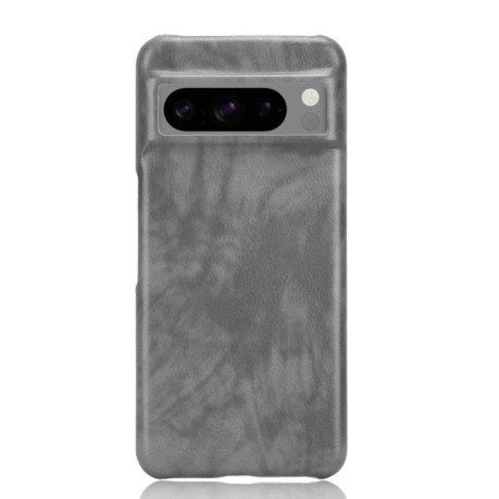 Чехол  Litchi Texture для Google Pixel 8 Pro - серый