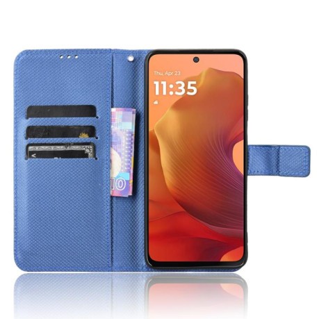 Чохол-книжка Diamond Texture для Motorola Moto G15 4G / G15 Power 4G - синій