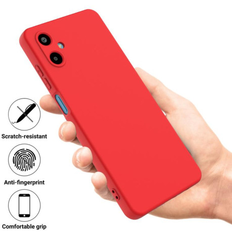 Силіконовий чохол Solid Color Liquid Silicone для Samsung Galaxy M06/F06 5G - червоний