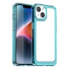 Противоударный чехол Colorful Acrylic Series для iPhone 15 - синий