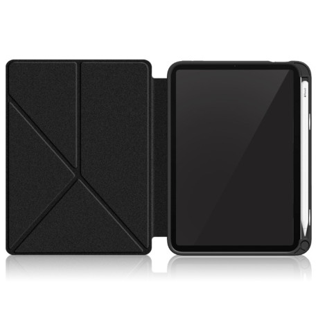 Чохол-книга Cloth Texture Multi-folding для iPad mini 6 - чорний