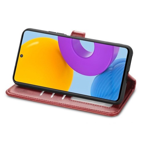 Чохол-книжка Retro Solid Color Samsung Galaxy M52 5G - червоний