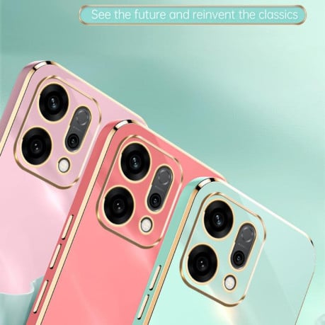Чехол XINLI Straight Edge с держаталем-подставкой на OPPO Reno14 5G Global - зеленый