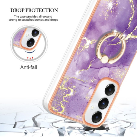 Чехол Electroplating with Ring Holder для Samsung Galaxy A05s