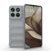 Силиконовый чехол Magic Flannel для Motorola Edge 70 5G Global — серый
