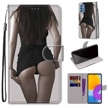 Чохол-книжка Coloured Drawing Cross Samsung Galaxy M52 5G - Miniskirt