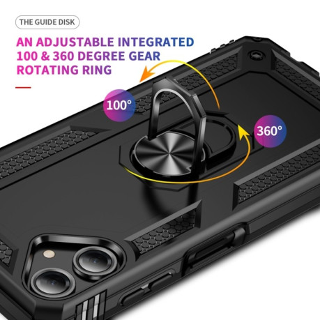 Протиударний чохол HMC 360 Degree Rotating Holder для Samsung Galaxy A06 4G - чорний