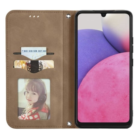 Чохол-книжка Retro Skin Feel Business Magnetic Samsung Galaxy A33 5G - коричневий
