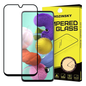 3d защитное стекло Wozinsky Tempered Glass Full Glue клейкое всей поверхностью на Samsung Galaxy A71/ Note 10 Lite/ M51-черное