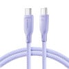 Кабель JOYROOM SA34-CC3 60W USB-C/Type-C до USB-C/Type-C Fast Charge Data Cable, Length: 1m - фіолетовий