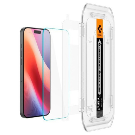 Комплект защитного стекла Spigen Glas.Tr EZ Fit для iPhone 16 Pro