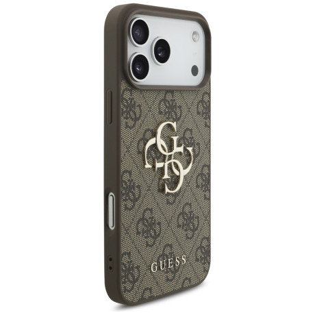 Оригинальный чехол Guess 4G Big Logo на iPhone 17 Pro Max - Brown
