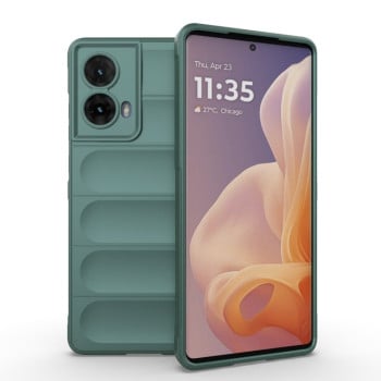 Силіконовий чохол Magic Flannel для Motorola Moto G85 5G Global - зелений