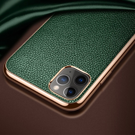 Чохол протиударний SULADA Litchi Texture для iPhone 11 Pro Max - зелений