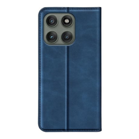 Чехол-книжка Retro Skin Feel Business Magnetic на Motorola Edge 60 Pro - синій