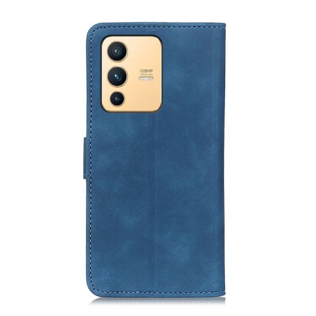 Чехол-книжка KHAZNEH Cowhide Texture на Vivo S12 / V23 5G - синий