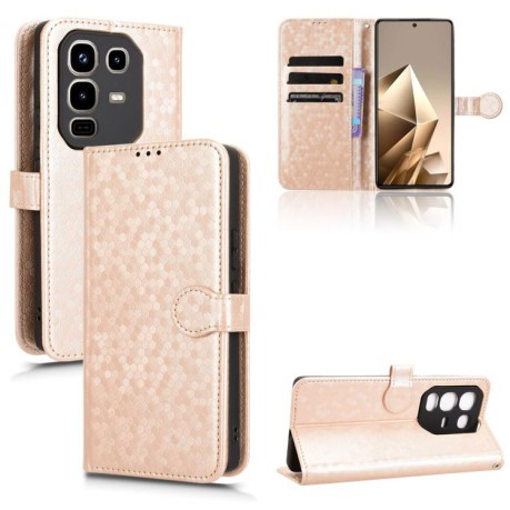 Чохол-книжка Honeycomb Dot для Infinix Note 50 4G / Note 50 Pro 4G - золотий