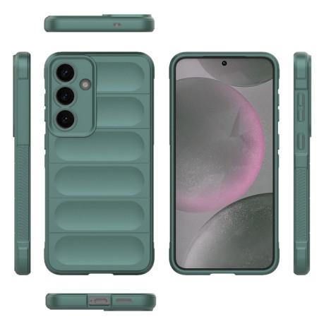 Силіконовий чохол Magic Flannel для Samsung Galaxy S25+ 5G - зелений