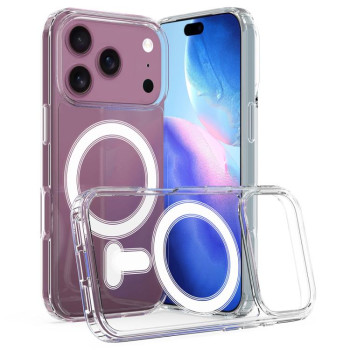 Гібридний акриловий PC/TPU чохол на iPhone 18 Pro Max — прозорий