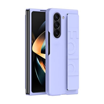 Чехол Skin Elastic Wrist Grip Back Cover для Samsung Galaxy  Fold 6 5G - фиолетовый