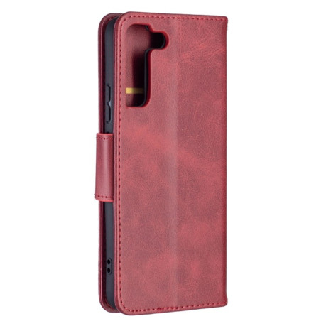 Чехол-книжка Retro Lambskin Texture для Samsung Galaxy S22 Plus 5G - красный
